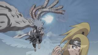DEIDARA VS SASUKE [NARUTO AMV] (BONES - RESTINPEACE)