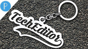 How to create a Pixellab key chain|create a logo By TechEditor