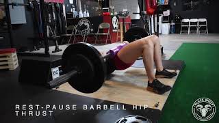 Rest Pause Barbell Hip Thrust