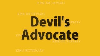 Devil's Advocate meaning