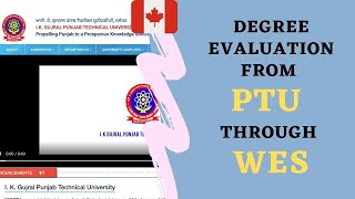 PTU WES evaluation | Step By Step process | Academic request form | Canada | by EE screenshot 2