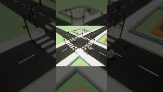 #unrealengine Driving #AI and Pedestrian Simulation -  4 Way Intersections