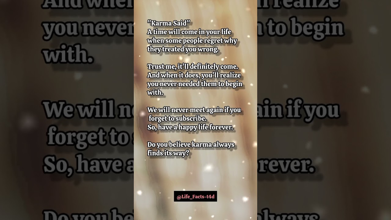 Karma Said/Increase your value/Psychology facts/Motivational speech