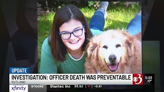 Rutland police report faults experienced officers in death of trainee