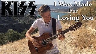 KISS - I Was Made For Loving You Acoustic - Fingerstyle Guitar
