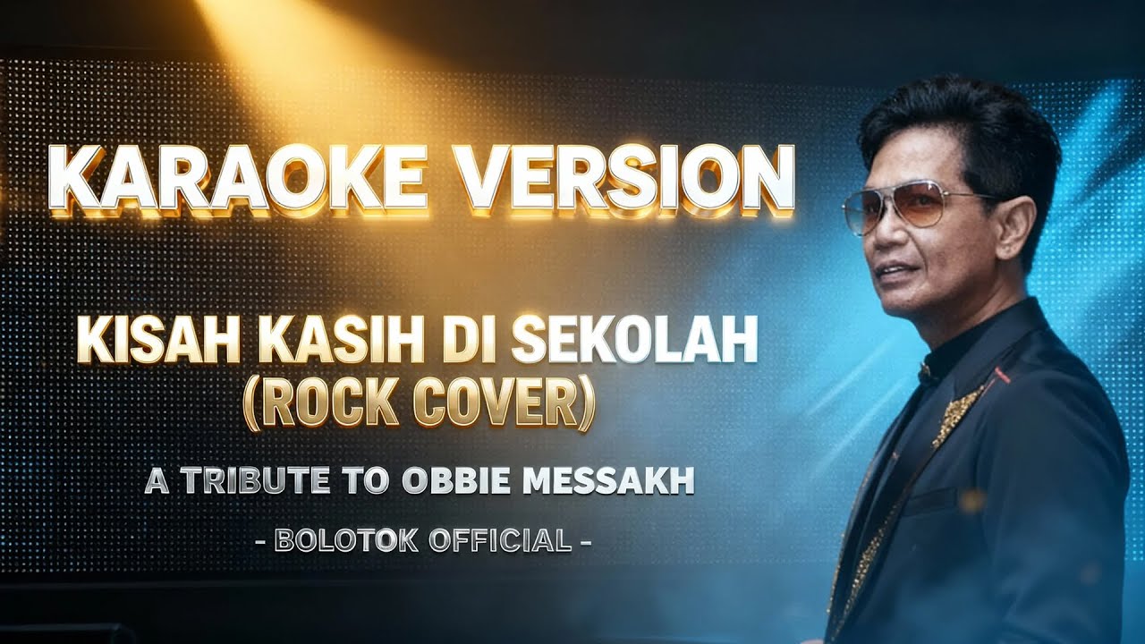 KISAH KASIH DI SEKOLAH - OBBIE MESSAKH (KARAOKE ROCK COVER BOLOTOK OFFICIAL)