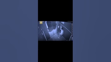 Boy uses umbrella to prevent elevator door from closing, causes free fall #fyp #elevator #story