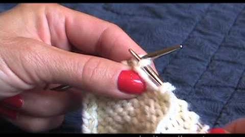 P2tog Through the Back Loop (p2tog tbl)