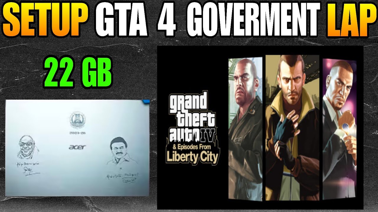 Gta 4 Goverment Laptop Setup and install How to play Gta 4 in Goverment Laptop