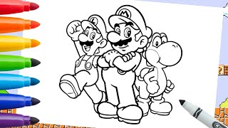 Super Mario Coloring Page | Fun Coloring For Kids