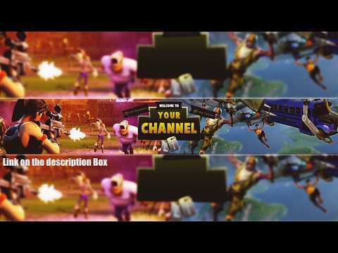 BEST FORTNITE BANNER TEMPLATE EVER😱  Youtube Banner template