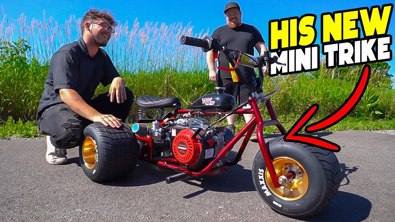 Custom Mini Trike Winner Picks Up His New Ride!! - Youtube