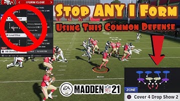 Stop ANY I Form Run/Pass Scheme Using This Common Defense In Madden 21!