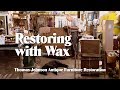 Repairing Surface Defects with Wax Sticks - Thomas Johnson Antique Furniture Restoration