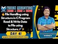 🔥 File Handling using Structure in C Program | Read & Write Data to File using Structure 🚀 ✨