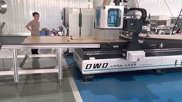 DWD CNC nesting machine center NA-49F  with loading and unloading table #woodcncrouter #woodworking