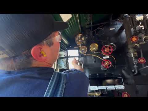 Come along for a ride on The Big Boy steam locomotive