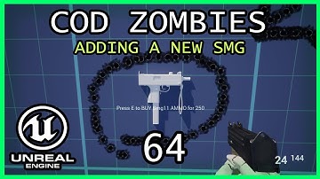ADDING A SMG11 Unreal Engine 5 COD Zombies series Part 64