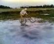 guy on bike on ice