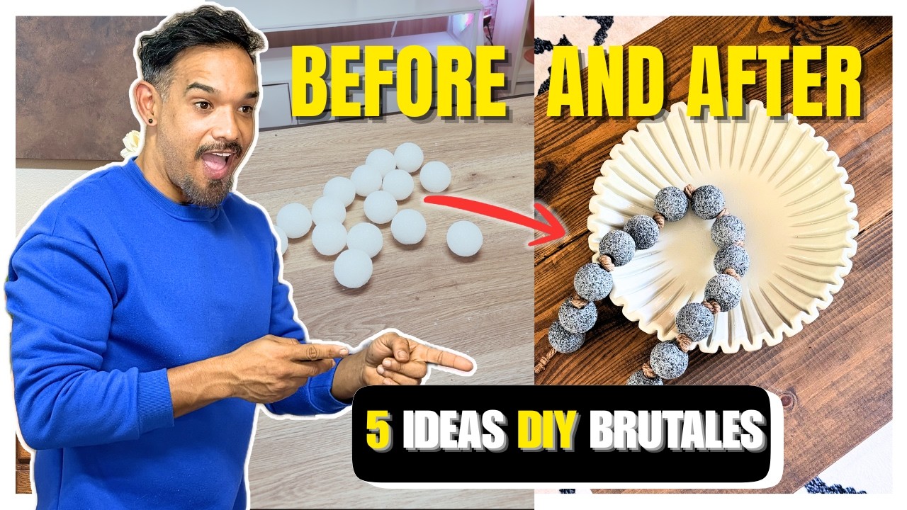 Transformé basura en decoración de lujo ✨ | Decoración del hogar DIY