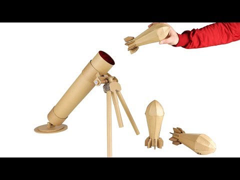 How To Make Mortar Launcher - Cardboard