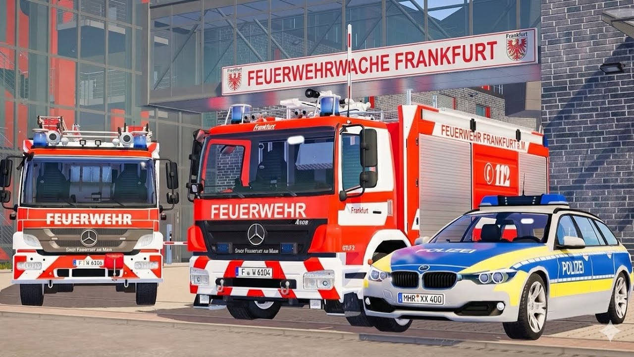 Frankfurt Under Pressure: 112 Emergency Response | Ultra HD 4K