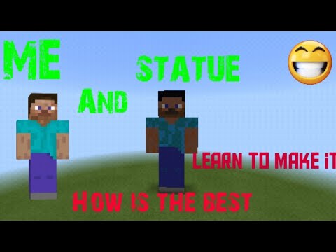 Making statue of Steve Minecraft (Pro Gamer) - YouTube