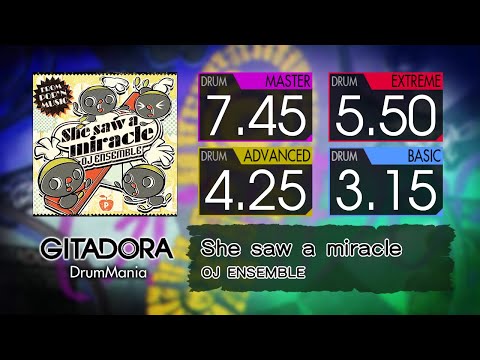 【GITADORA コナステ】 She saw a miracle (MASTER ~ BASIC) Drum
