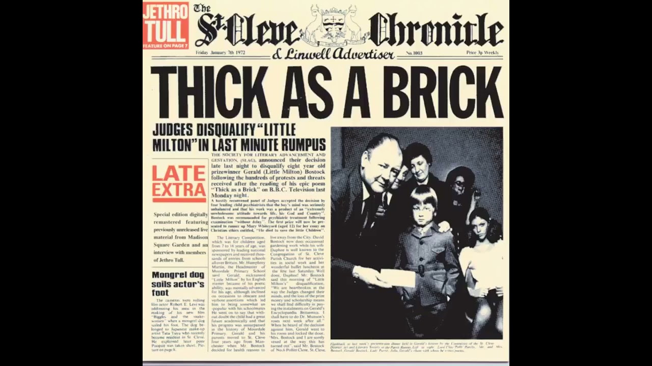 Thick As A Brick - Jethro Tull (Full Album)