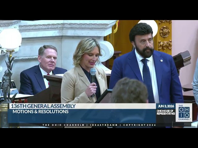 Ohio House - Monica Robb Blasdel honors Mark Lamoncha