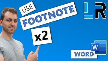 MS Word: Use One Footnote Number Twice - 1 MINUTE