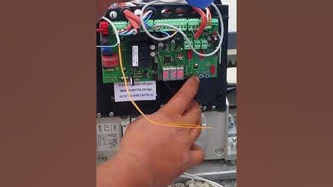 Programación de motor eléctrico CAME nueva generación