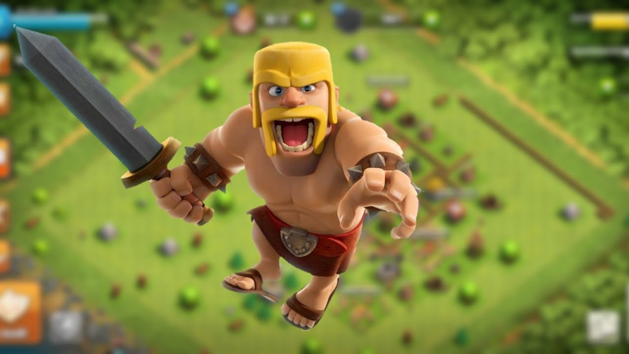 Варвар clash of clans. Варвар клэш оф кланс. Варвар клеш рояль.