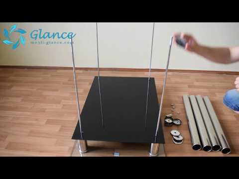 Кухонный Стол Madras от фабрики Signal! Обзор стеклянных столов.