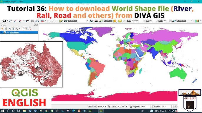 RS & GIS QA7- Download World Country Boundaries GIS Shapfile