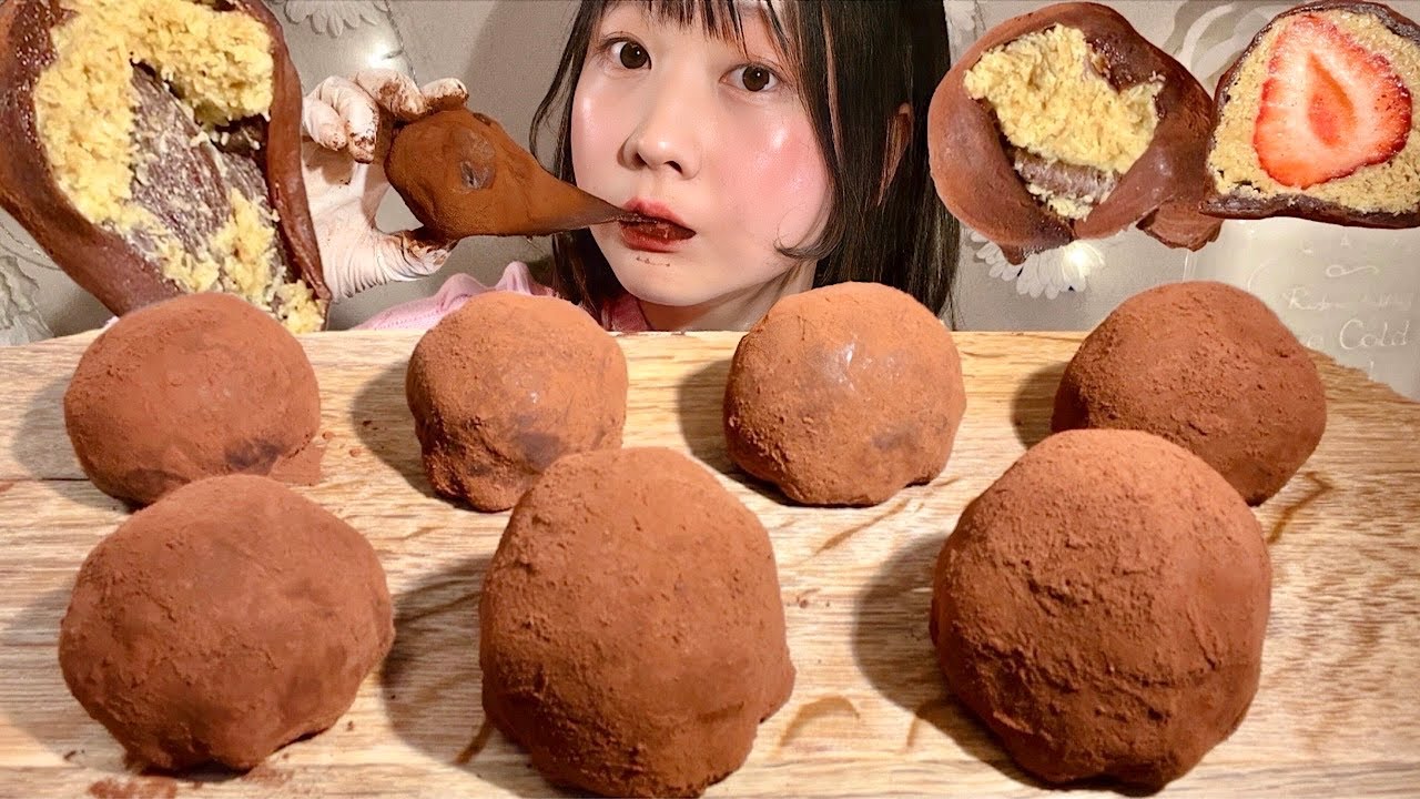 ASMR Dubai Mochi Cookies 【Mukbang/ Eating Sounds】【English subtitles】