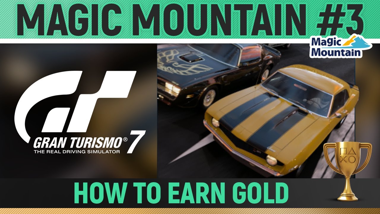 Gran Turismo 7 - Classic Muscle Car Oval Race - Magic Mountain 🏆 How to  Earn Gold Guide 