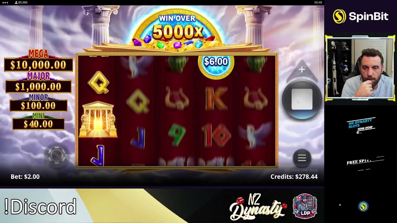 Capture d écran de l interface Spinbet montrant des slots VIP