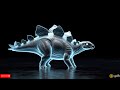 Dinosaurs 3D Hologram Video - T-rex, Velociraptor, Triceratops