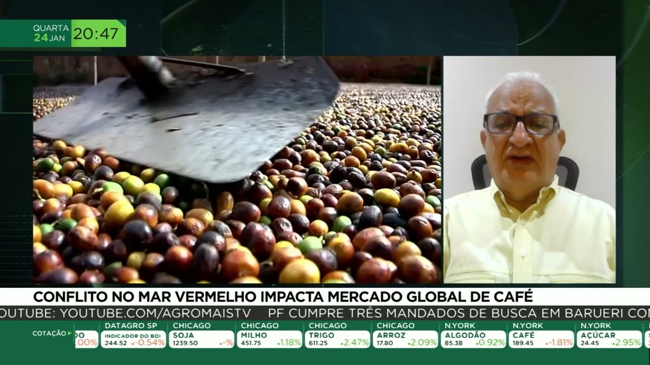 Conflito no Mar Vermelho impacta mercado global de café