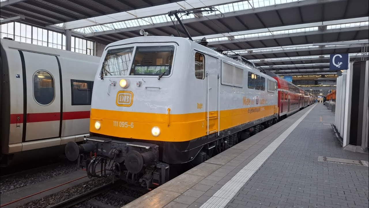 RB16 München Hbf über Treuchlingen nach Nürnberg Hbf mit der BR 111 095-6