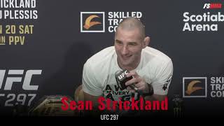 Sean Strickland full UFC 297 pre-fight media day interview