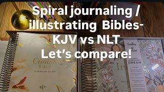 Inspire Spiral Bible vs Spiral My Creative Bible - KJV vs NLT