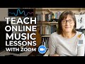 Teach online music lessons with zoom  studio gear  software setup