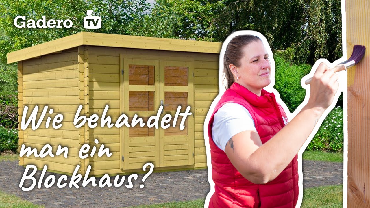 Was benutze ich zur Behandlung eines Blockhauses?