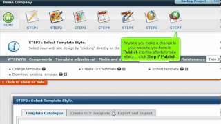 Editing your website information in RVSiteBuilder