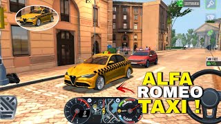 Luxury Alfa Romeo Ola Taxi In City ! Crazy Speed In City! #taxisim2022evolution #alfaromeo #part49 screenshot 1