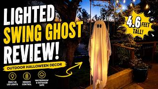 Lighted Hanging Swing Ghost Review | Outdoor Halloween Ghost Decoration for Porch & Yard 👻