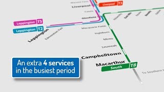 More services for Glenfield on the T2, T5 and T8 Lines from 26 November. screenshot 3