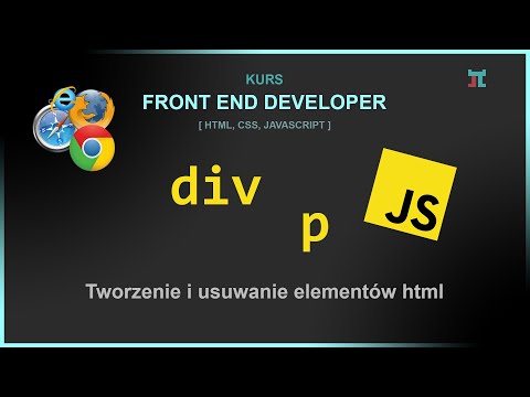JavaScript - Creating and Removing HTML Elements